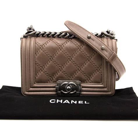 chanel boy bag taupe|Chanel bag for sale.